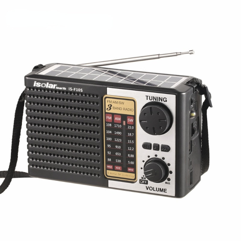 Solar Charging Emergency Radio Multi Band High Sensitivity Radio Wireless Bluetooth Speaker Supports FM / AM / SW Radio