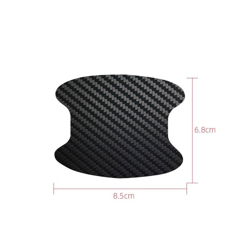Car Stickers Anti Scratch Car Door Handle Carbon Fiber Protector  Automobiles Handle Protection Film Styling Exterior Accessorie
