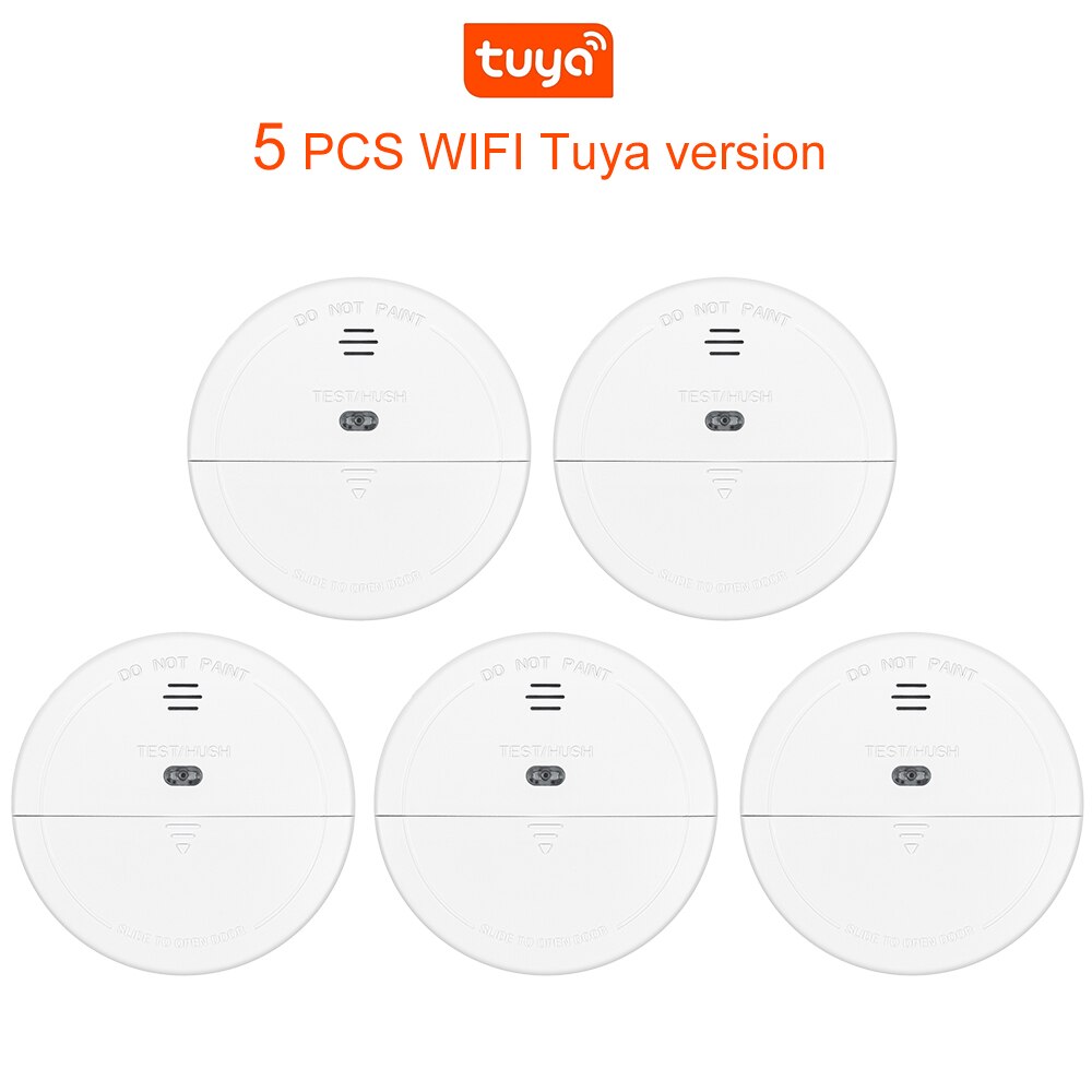 WIFI Tuya Smoke Detector 433MHz Wireless Fire Protection Portable Fire Alarm Sensors For Smart home Security Alarm System