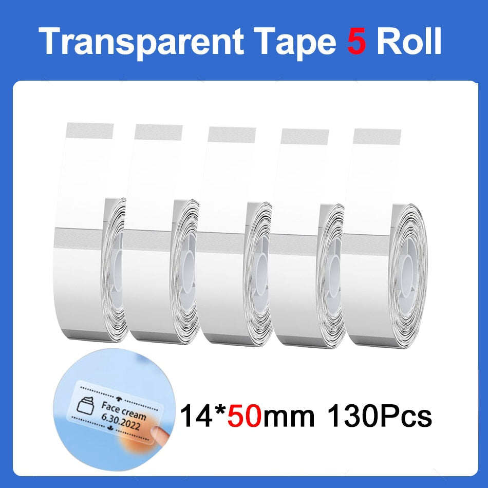 Niimbot D11 Printing Label Tape D110 Waterproof Anti-Oil Tear-Resistant Price Label Pure Color Scratch-Resistant Label Paper