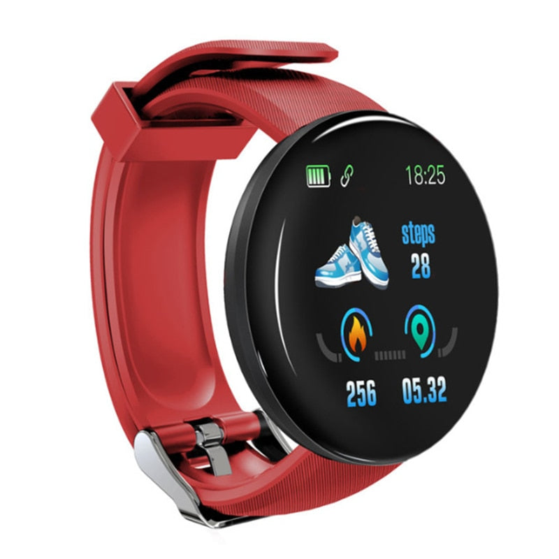 New Smart Watch Men Women Smart Bracelet LED D18 Smartwatch Waterproof Smart Touch Screen Bracelet Smartband 2022 Inteligente