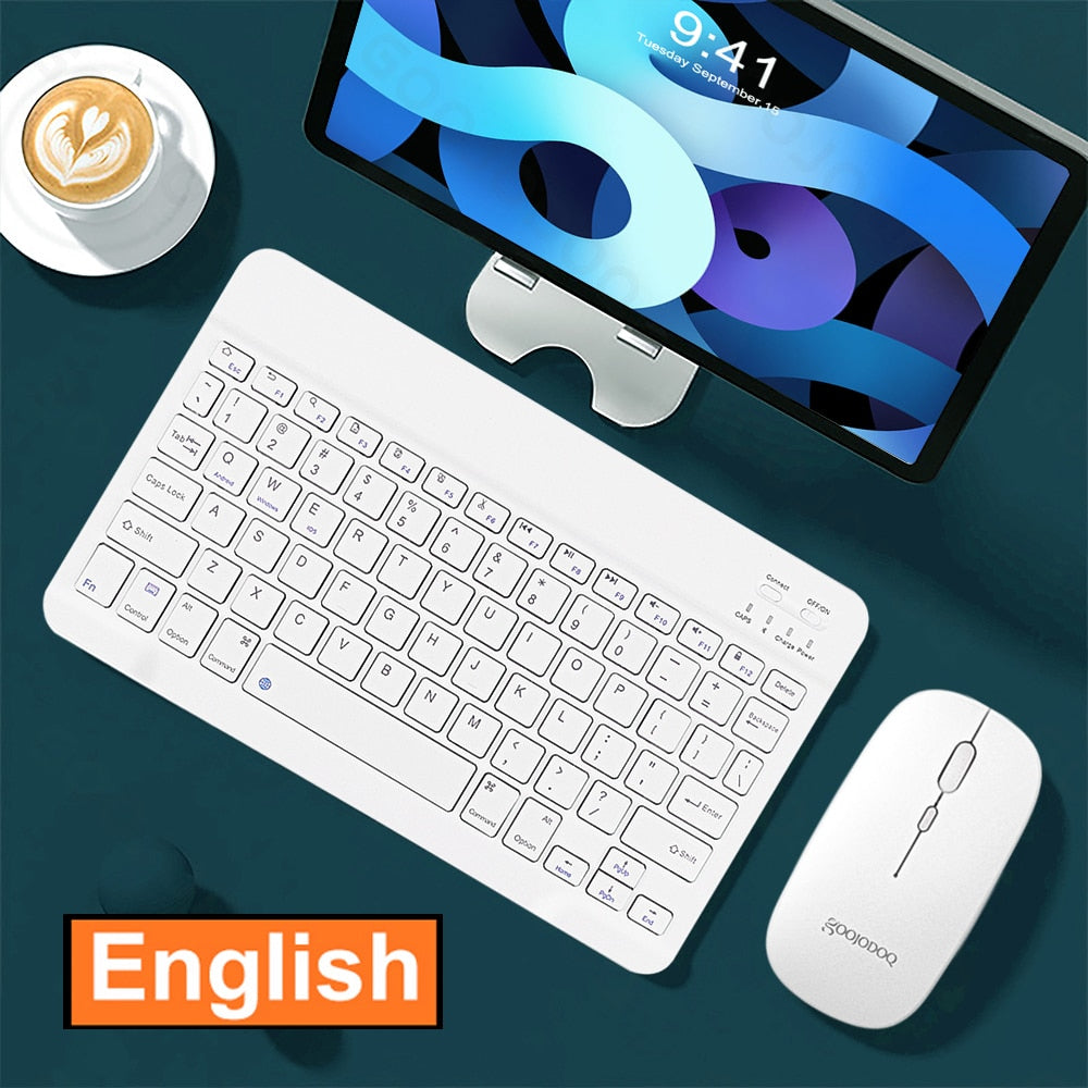 Wireless Keyboard Bluetooth Keyboard and Mouse For iPad Air 5 Pro 12 2021 Tecaldo Bluetooth For Xiaomi Samsung iPad Keyboard