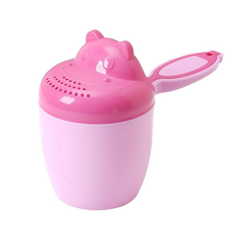 Cute Cartoon Baby Bath Caps Toddle Shampoo Cup Children Bathing Bailer Baby Shower Spoons Child Washing Hair Cup Kids Bath Tool