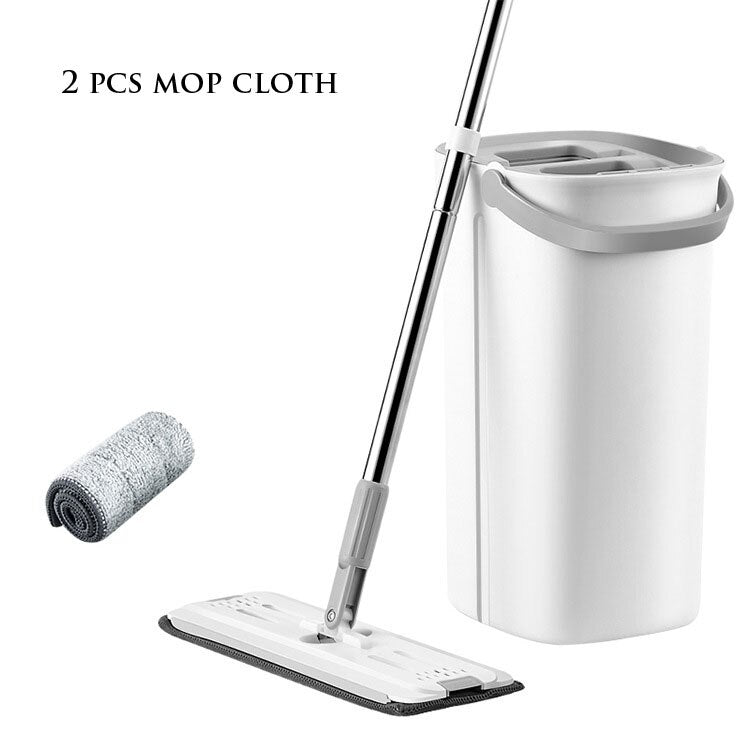 Free Shipping Mop With Bucket Microfiber Self-squeezer Easy To Drain For Window Washing Floors Mop Household Cleaning Tools