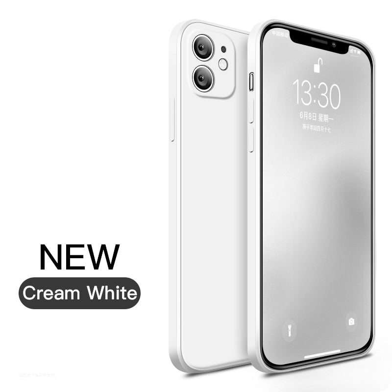 Luxury Original Liquid Silicone Phone Case For iPhone 11 14 Pro Max Plus SE 2020 Cases For iPhone 13 12 Mini 7 8 X XR XS Cover
