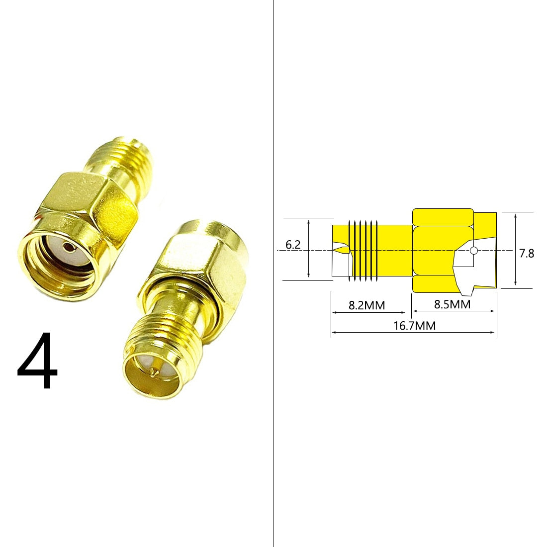 DexMRtiC SMA Male / Female RF Coax Adapter Connector Straight Right Angle T Type Splitter Goldplated NEW Wholesale