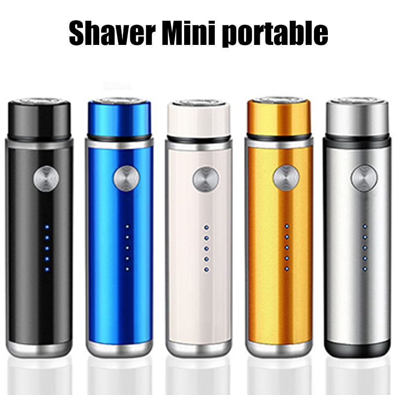 Mini Electric Shaver for Men's Razor Portable Beard Trimmer Travel USB Washable Razor Rechargeable Face Full Body Shave Travel