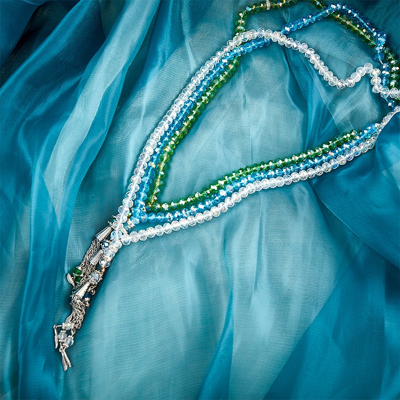 8mm 99 Beads Crystal Prayer Beads Crystal Bracelets Tasbih Tasbeeh Masbaha Bracelet Islamic Muslim