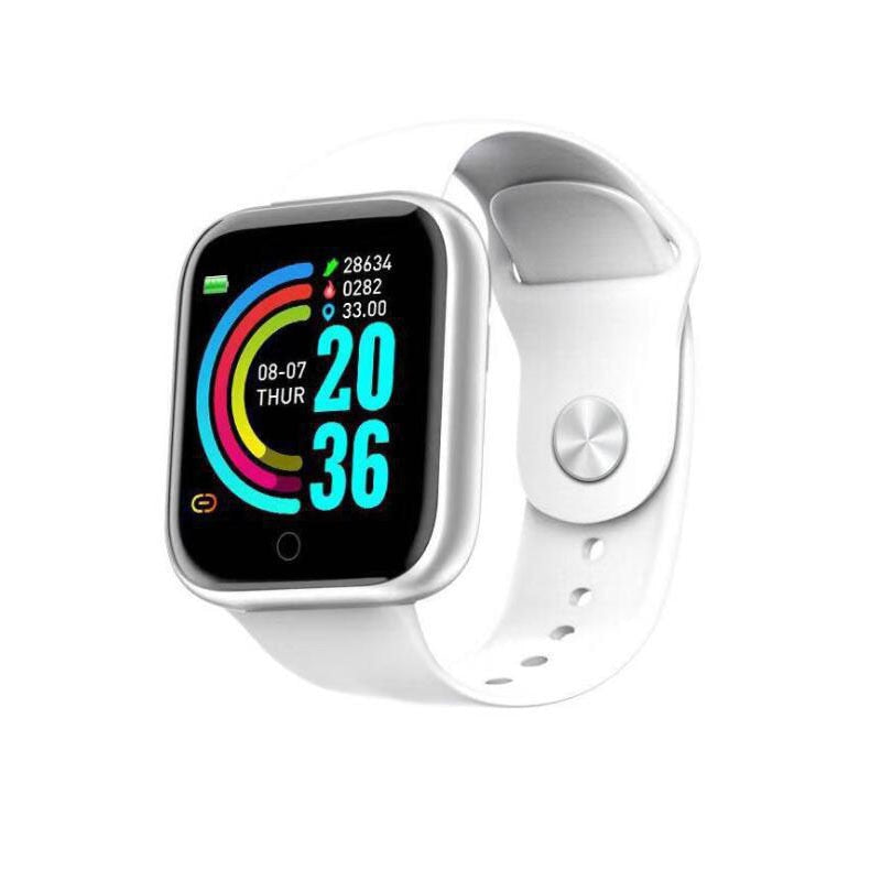D20 Pro Bluetooth Smart Watch Men Women Y68 Smart Watch Heart Rate Blood Pressure Blood Oxygen Monitoring Multifunctional Remind