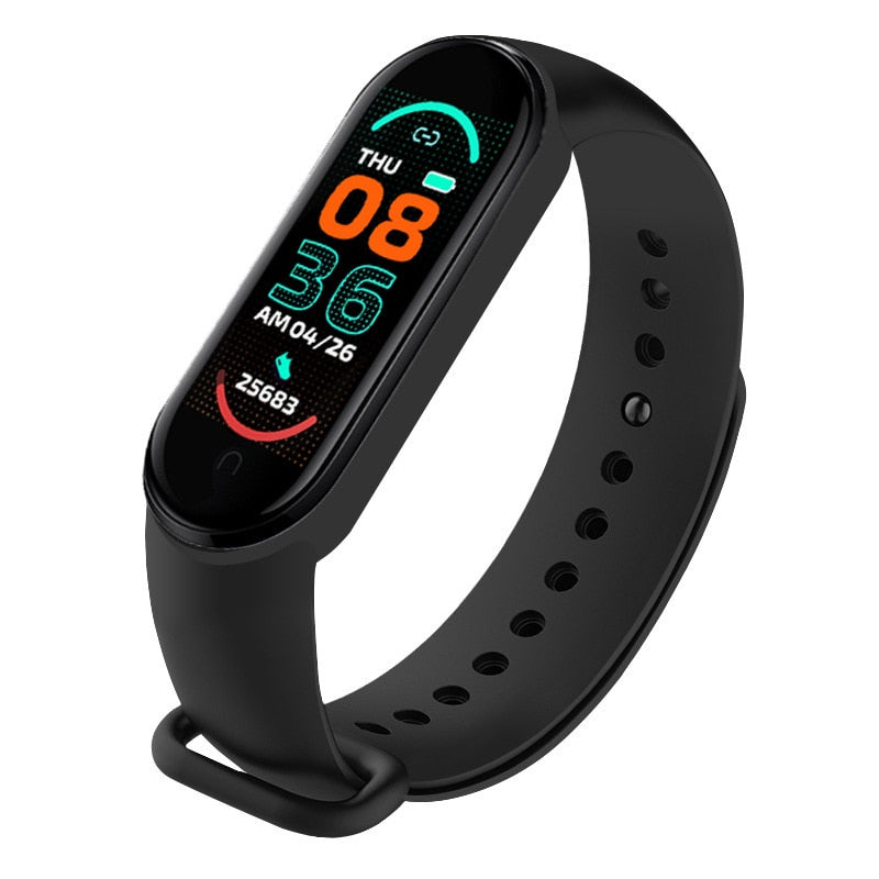 M6 Smart Bracelet Multi-Function Heart Rate Blood Pressure Monitor Step Music Sleep Monitoring M6 Smart Fitness Sports Watch