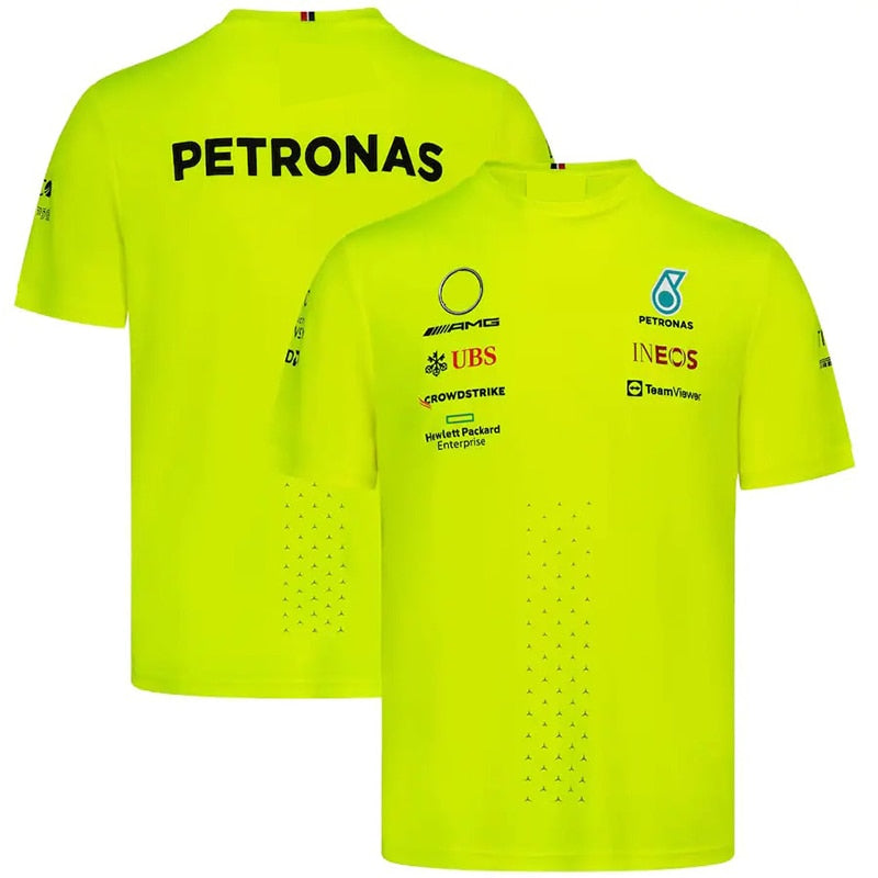 For Mercedes Benz Racing Team Keto F1 2022 Season Petronas Motorsport Men's Breathable Casual Short Sleeve T Shirt Summer