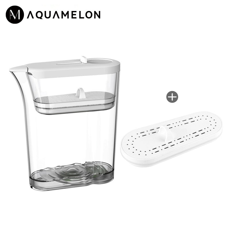 AquaMelon 1.2L Jug Water Filter For Drinking Remove Bacterial Residual Chlorine 5 Layers Filtering Lighting Water Jug Aquaphor