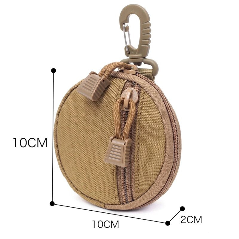 1000D Tactical Wallet Pocket Military Accessory Bag Portable Mini Money Coin Pouch Keys Holder Waist Bag for Hunting Camping