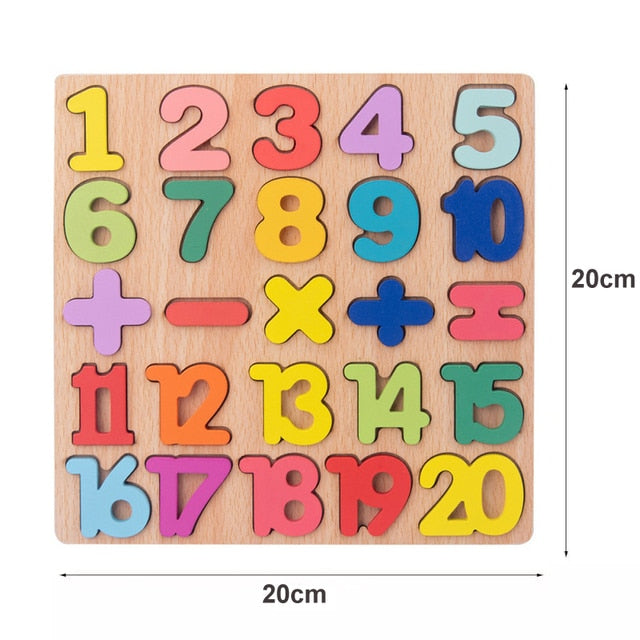 Montessori Educational Wooden Toys Baby Development Games Chid Wood Puzzle For Kids Early Learning Baby Toys for Children Gifts