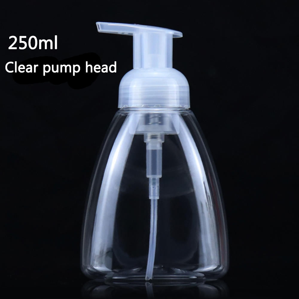 1 PC Clear Foaming Bottle Foaming Soap Dispenser Pump Soap Mousses Liquid Dispenser Shampoo Lotion Shower Gel Foam Bottles 250ml