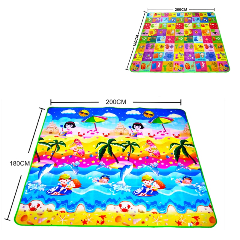 200*180*0.3cm Baby Play Mat Children Puzzle Toy Crawling Carpet Kids Rug Game Activity Gym Developing Rug Eva Foam Soft Floor