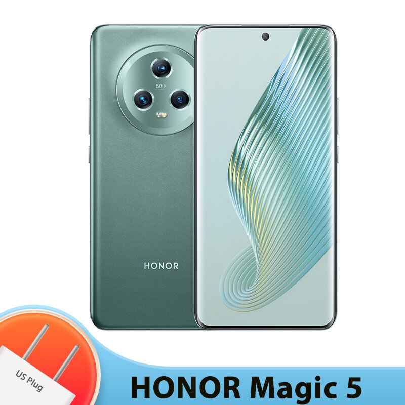 HONOR Magic 5 Snapdragon 8 Gen 2 Smartphone Android 5100mAh Battery 6.73 Inches 120Hz Quad-Curved Display  5G Cellphone