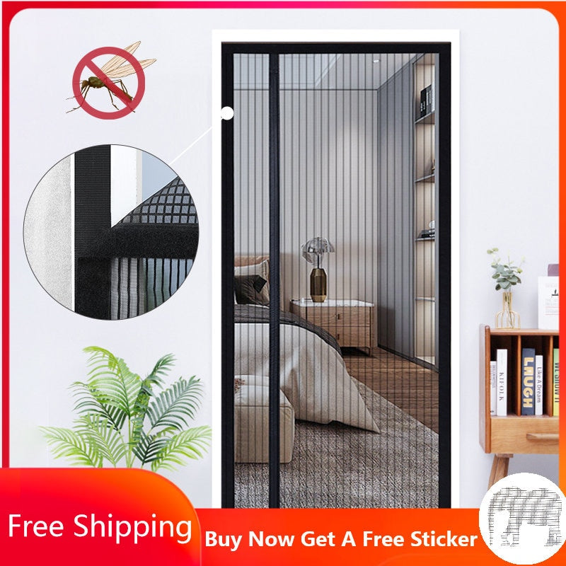 Summer Anti-fly Insect Door Net Automatic Closing Invisible Door Curtain Widening Screen Anti Mosquito Door Curtain for Kitchen