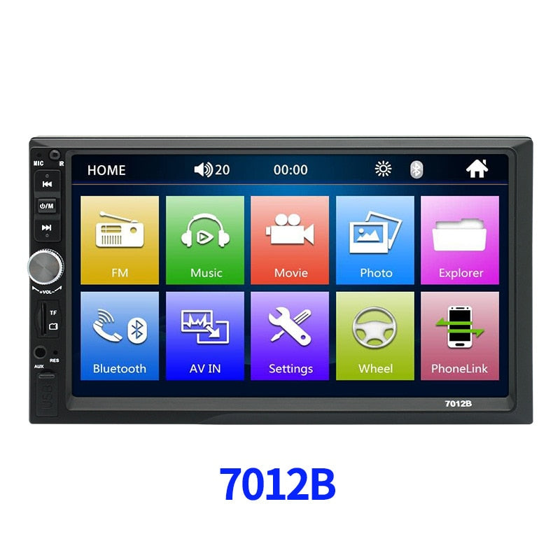 Double Din 7'' For Andriod Car Multimedia Player BT Car Audio USB FM MirrorLink HD Car Audio Radio Stereo