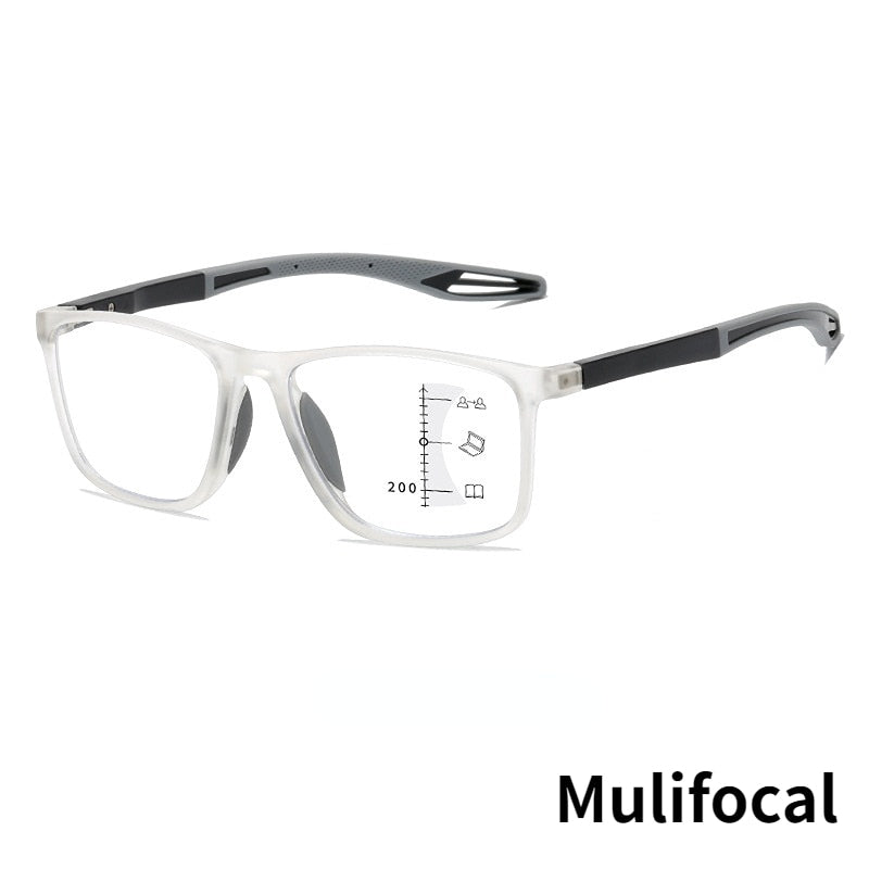 TR90 Anti-blue Light Multifocal Reading Glasses Men Women Progressive Near Far Eyewear Ultralight Sports Farsight Eyeglasses