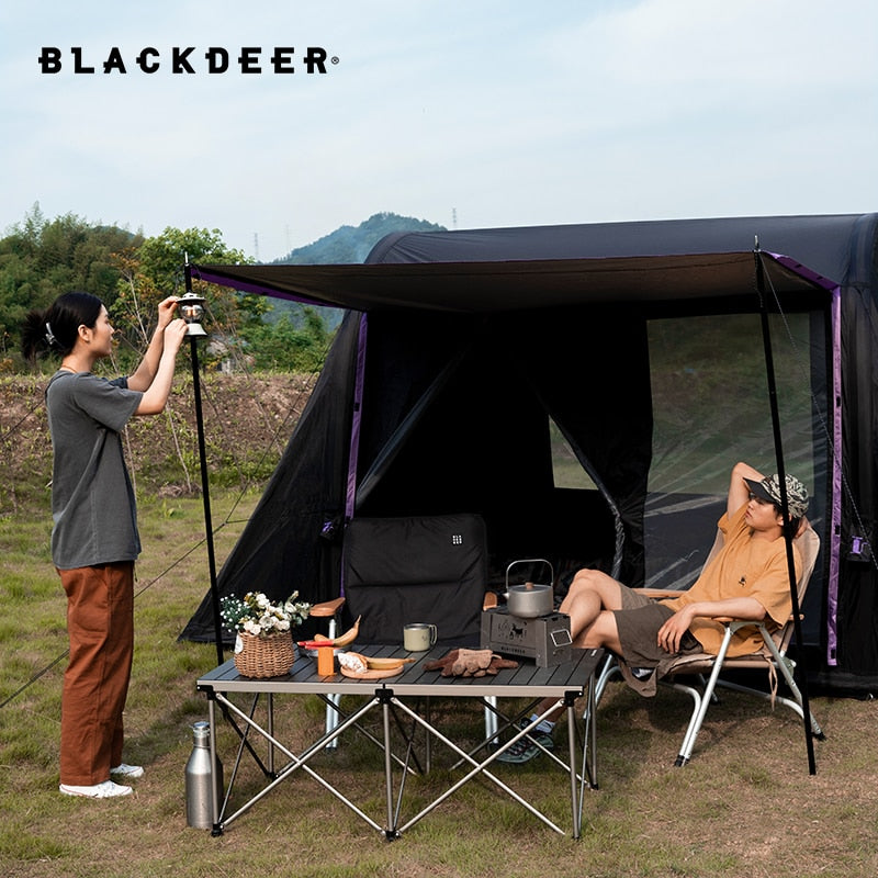 Blackdeer Air Tent 4-6 Person Large Area Space Outdoor Waterproof Silvering Family Camping Traveling Inflatable Tarp Tent