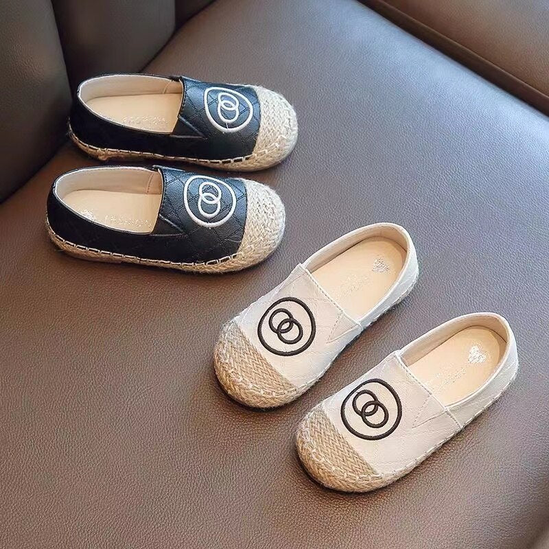 2022 Autumn Kids Shoes Children Fashion Fisherman Shoes Baby Leather Shoes Soft Sun Toddler Girl Loafers Princess Flats Shoes