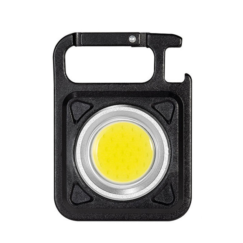 Super Bright Mini Flashlight COB Keychain Camping light Work Light Rechargeable Floodlight with Strong Magnet And Waterproof