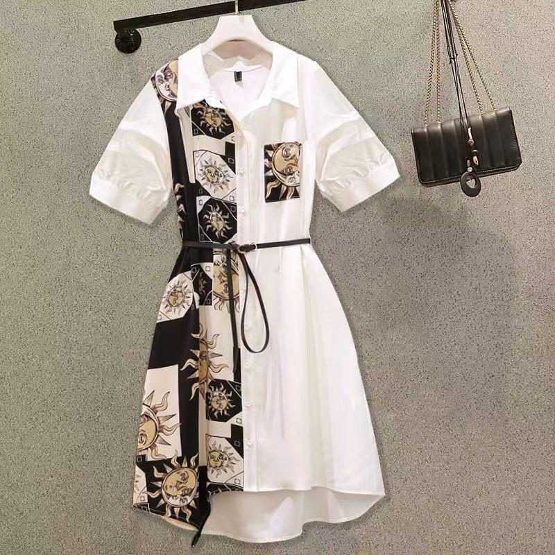 With A Belt  Free Shipping New Fashion Design Narrow Slim Minority Medium Long Dress Women New Spring Black White Student