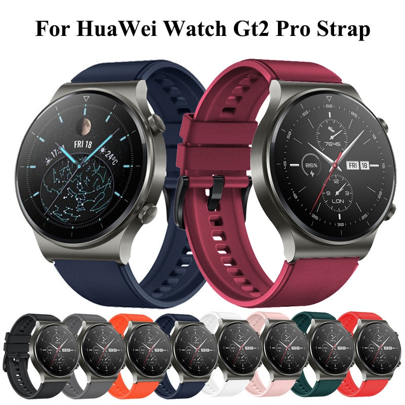 Strap for Huawei Watch GT 2 Pro Band Sport Silicone Replaceable Wrist Strap Fashion Bracelet Watchbands for Huawei Watch GT2 Pro