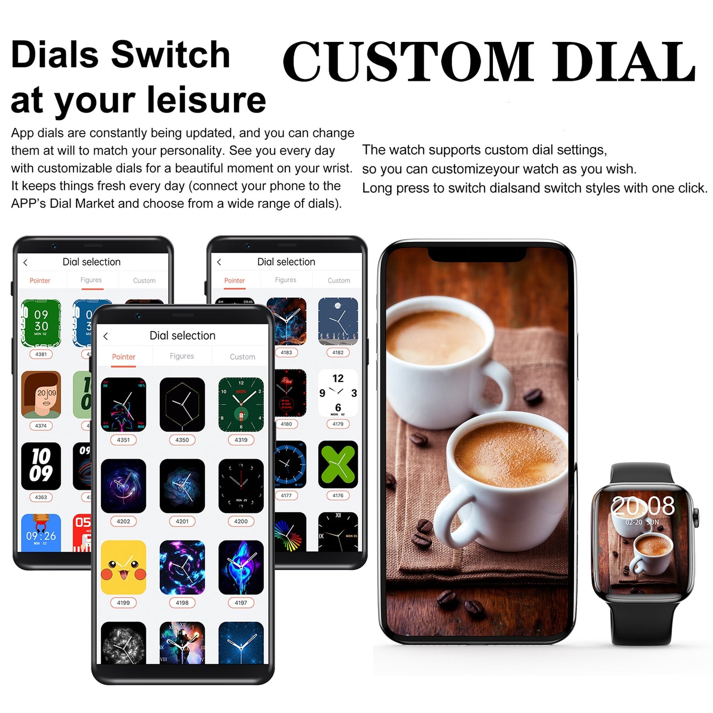 Smart watch series 7 men women Bluetooth Call Custom Dial PK iwo 14 pro max pro serie 7 smartwatch 2022 free shipping dropship