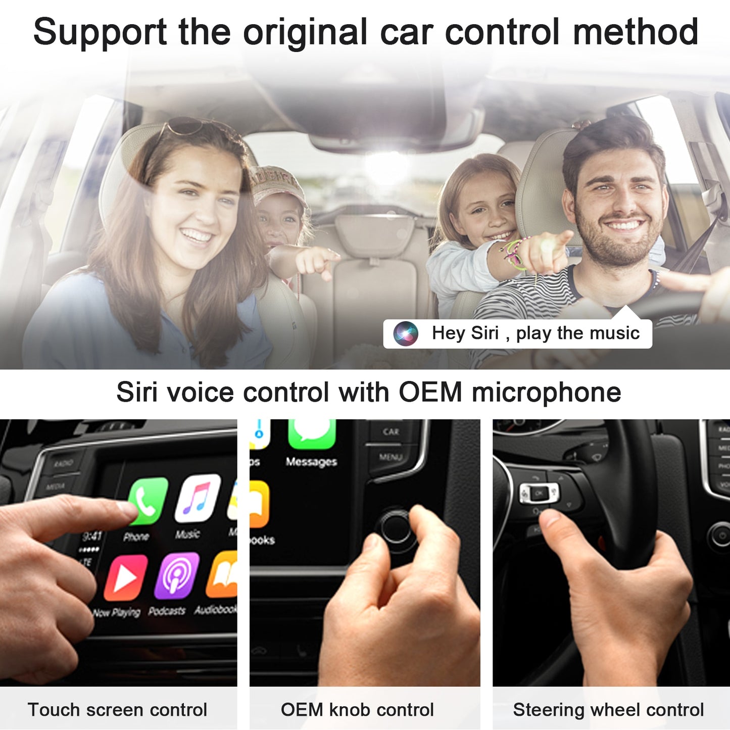 Wireless CarPlay Adapter for lPhone Wireless Auto Car Adapter,Apple Wireless Carplay Dongle,Plug Play 5GHz WiFi Online Update
