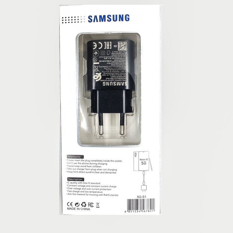 Original Samsung Note 10 plus MobilePhone super fast charger 25 w Travel Usb PD PSS Fast Charge Adapter For Galaxy Note 10+ s8 9