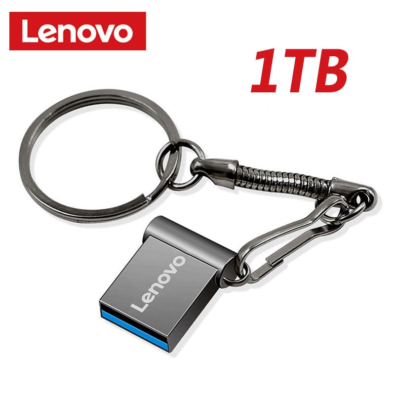 Lenovo 2TB Metal Pen Drive USB3.0 2TB USB Flash Drives 1TB High Speed Pendrive Waterproof USB Flash Disk Stick Music Flash Drive