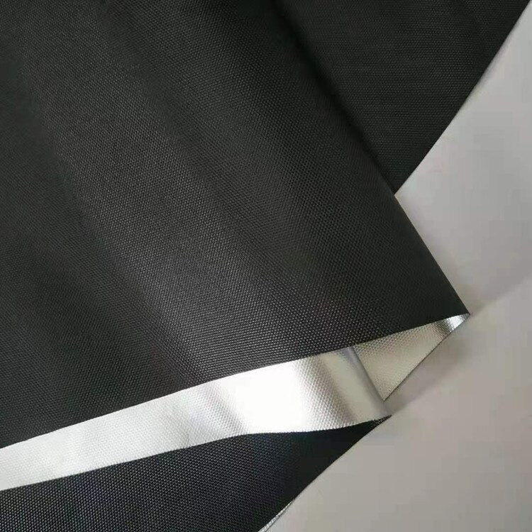 Portable Travel Blackout Curtain Non-perforated Temporary Curtain Nano-adhesive Full-blackout Silver-coated Black Cloth Curtain