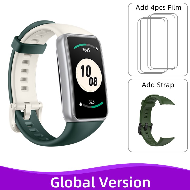 Global Version Honor Band 7 Smart Bracelet 1.47'' AMOLED Screen Blood Oxygen Heart Rate Monitor 5ATM Smartband Bluetooth 14 Days