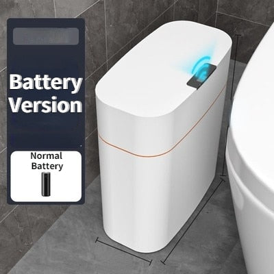 Automatic Intelligent Smart Trash Can Sensor Kitchen Trash Bin With Lid Household Bedroom Bathroom Narrow Gap Waste Garbage Bin