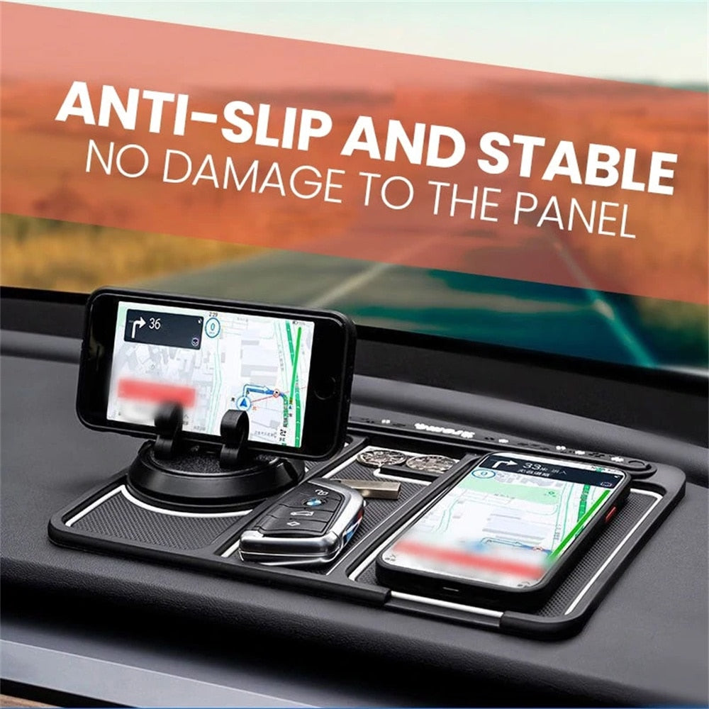 Multifunction Non Slip Phone Pad Car Dashboard Non Slip Grip Sticky Pad Phone Holder Mat Anti-skid Silicone Mat Car Accessories