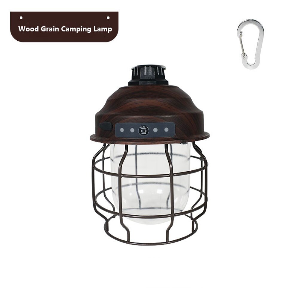 5500mAh Retro Portable Camping Lantern Outdoor Kerosene Vintage Camp Lamp 3 Lighting Modes Tent Light for Hiking Climbing Yard