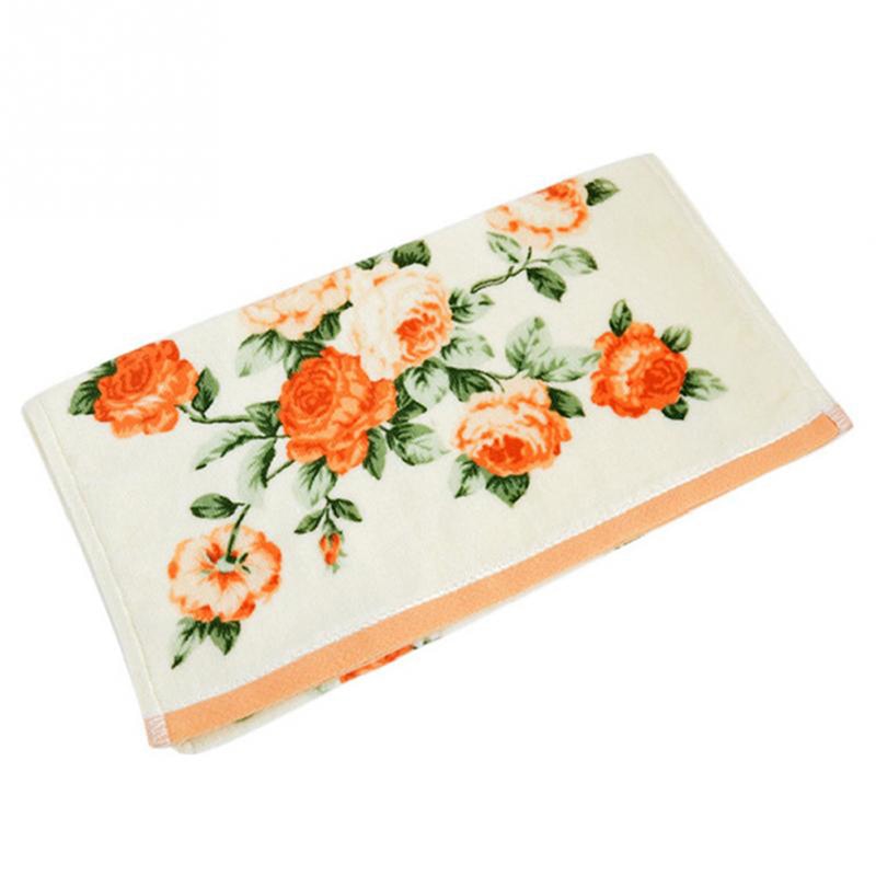 Soft Peony Flower Printing Towels Quick Dry Bathroom Towels Facecloth Home Textile Hotel Supplies