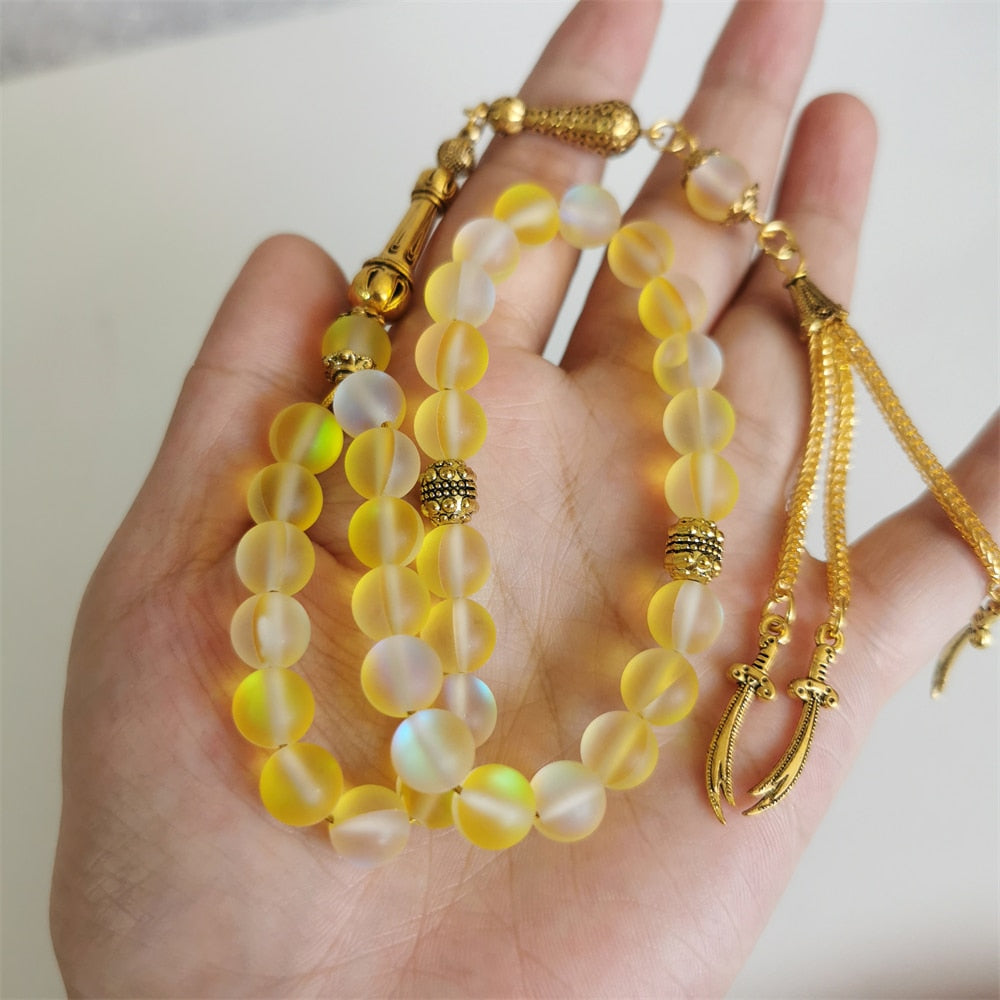 Crystal Tasbih shining stone muslim 33 beads bracelet turkish jewelry Islamic accessories prayer bead arabic misbaha tasbeeh