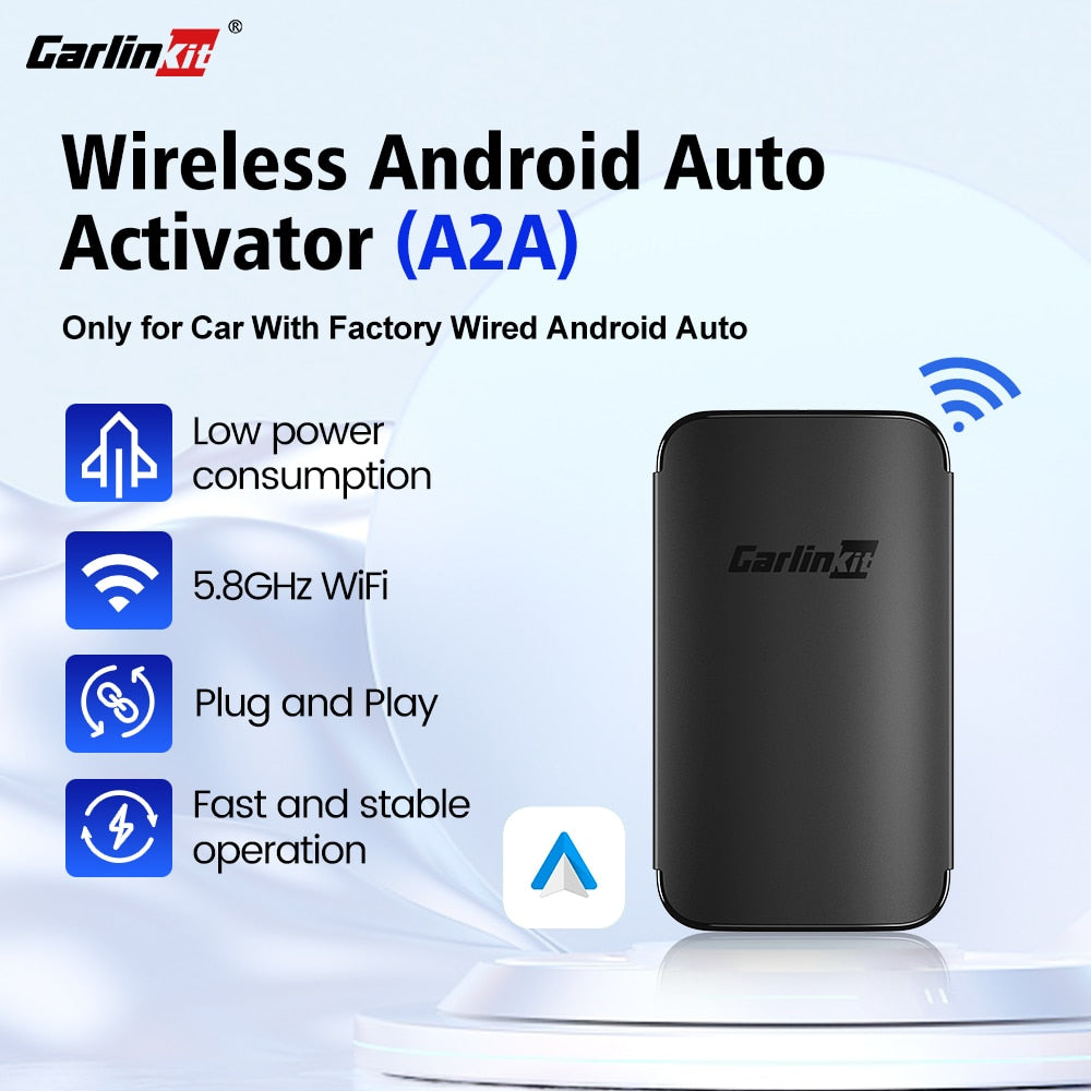 2023 CarlinKit Android Auto Wireless Adapter Smart Ai Box Plug And Play Bluetooth WiFi Auto Connect  For Wired Android Auto Cars