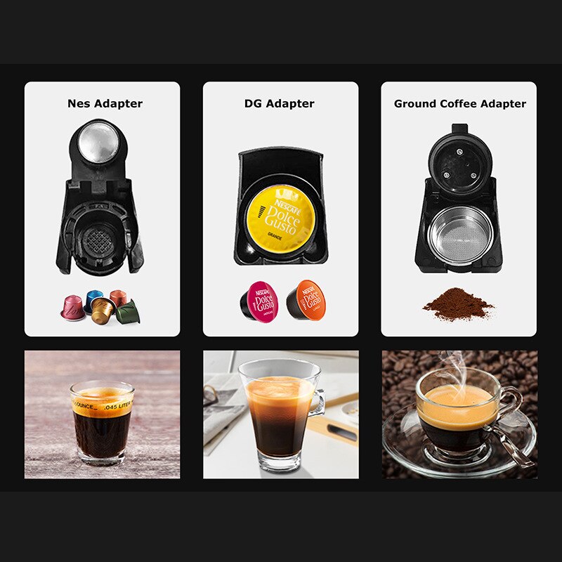 Expresso Coffee Machine 19Bar 3in1 Multiple Capsule For Dolce Gusto&Nespresso&Powder Multifunction Automatic Coffee Maker
