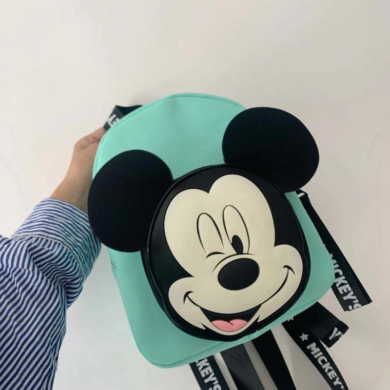 Black Mickey Backpacks Cartoon Fashion Kindergarten Kids School Bag Trendy Casual Children's Bag Double Shoulder Boys Schoolbag