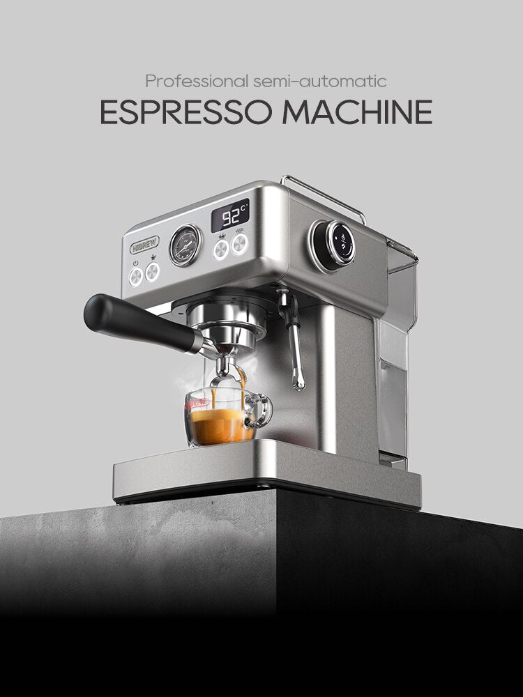 Preorder HiBREW 20Bar semi automatic espresso coffee machine temperature adjustable 58mm portafilter Coffee maker Inox case H10A