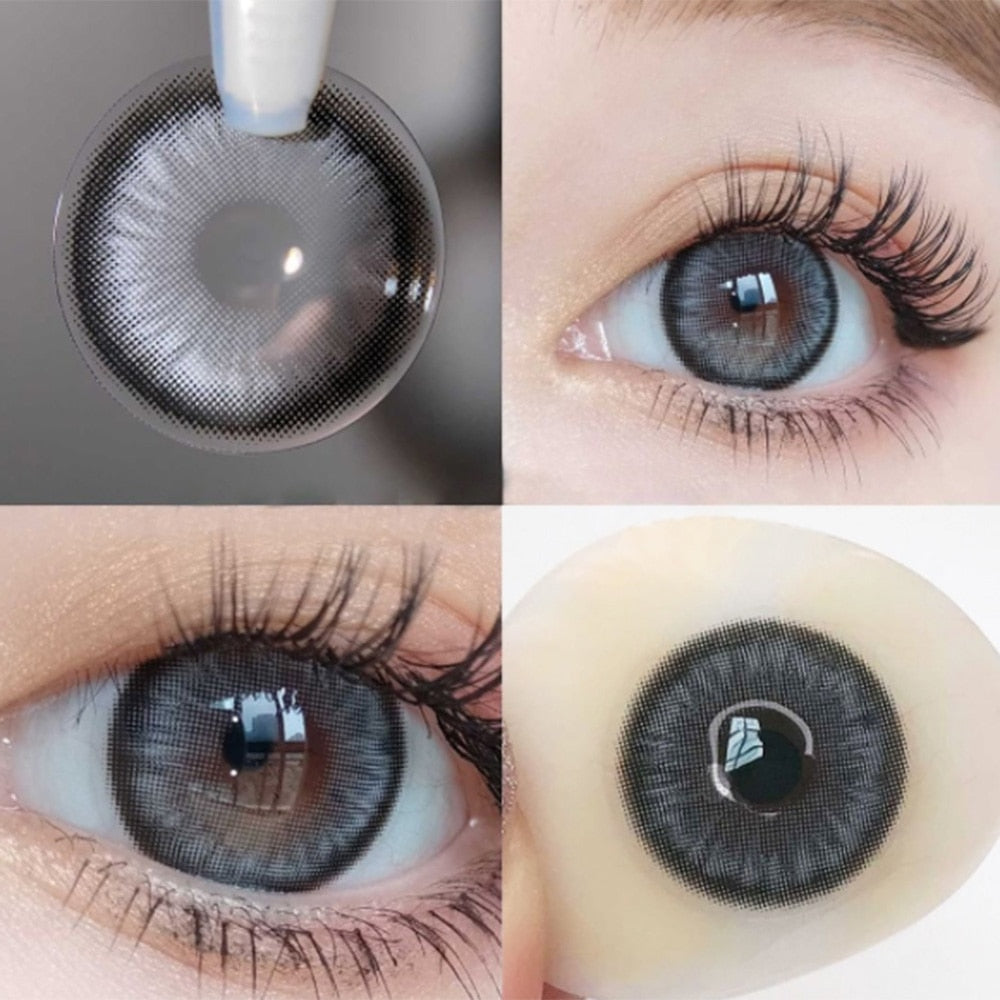 MILL CREEK Colored Beautiful Pupil Contact Lenses Cosmetic for Eyes Artificial pupil Degree Contact  Prescription myopia