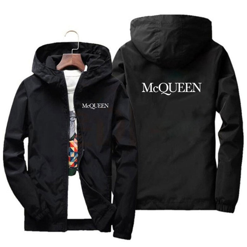 2022 Fashion McQueen Men's Women's Spring And Aummer Bomber Jacket Lightweight Casual Jacket Windbreaker Thin Zipper New S-7XL