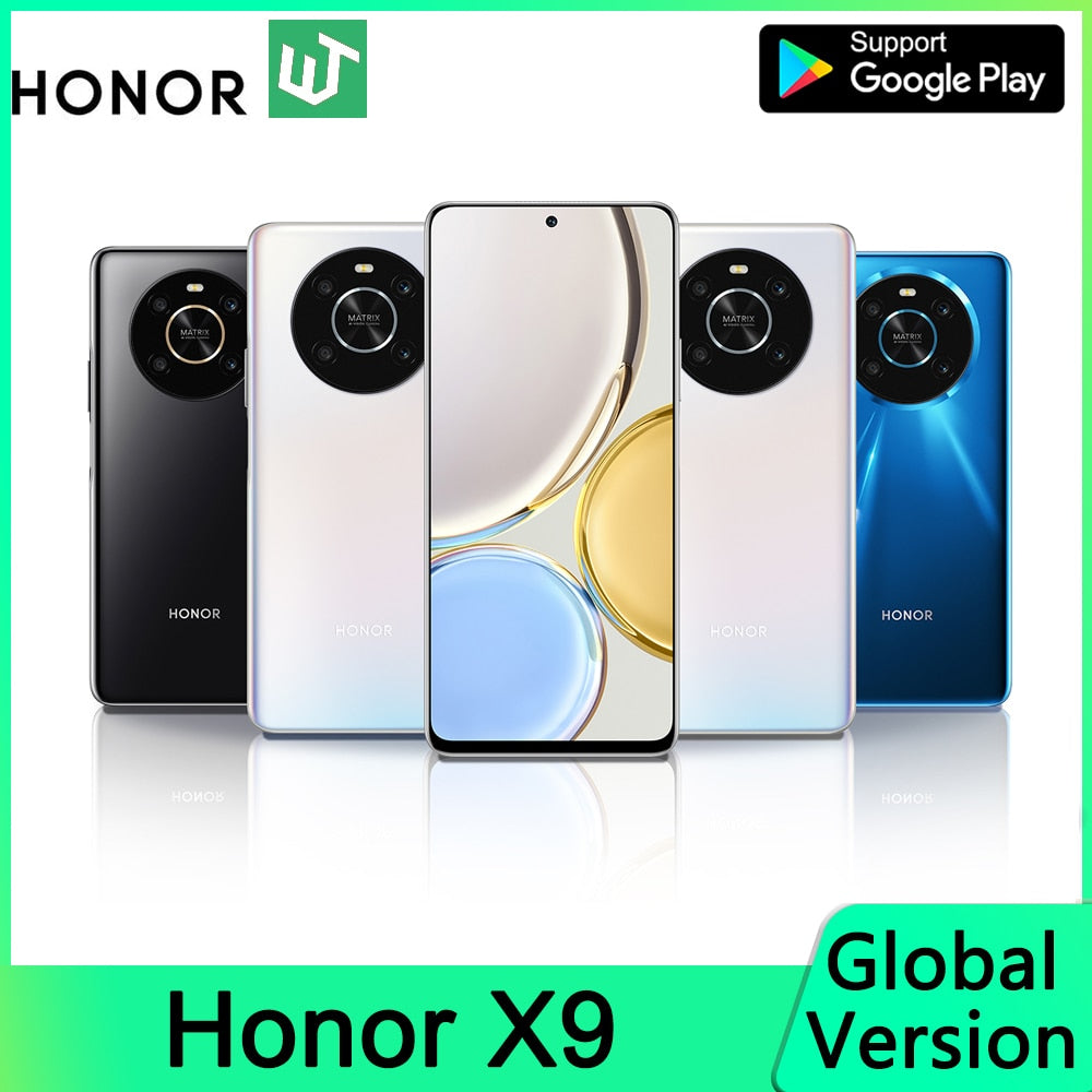 HONOR X9 Android 11 Smartphone 8G 12G 66W SuperCharge 4800 mAh Battery 90Hz Screen Refresh Rate 6.81" Fullview Display