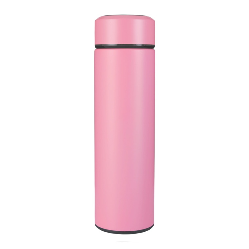 500ML Smart Insulation Cup Mini Thermos Cup Water Bottle Led Digital Temperature Display Stainless Steel Thermos Cup