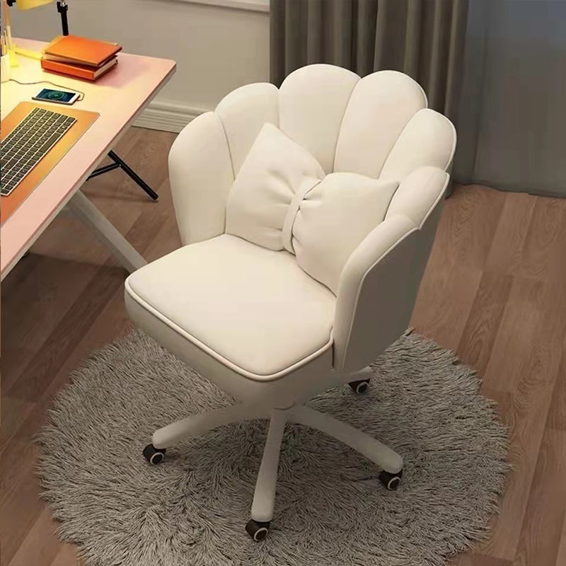Home Girl Computer Chair Comfortable Study Seat Bedroom Sedentary Back Swivel Chair Student Dormitory Internet Makeup Chair