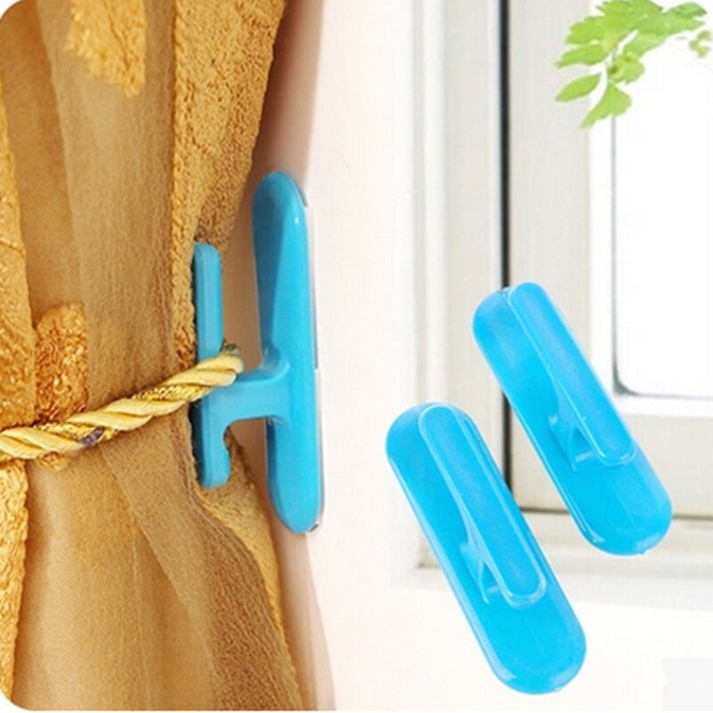 New Arrival,1set Self-adhesive Wall Hook Curtain Buckle ,Curtain Hooks Buckle Accessories,Free Shipping. Room Accessories